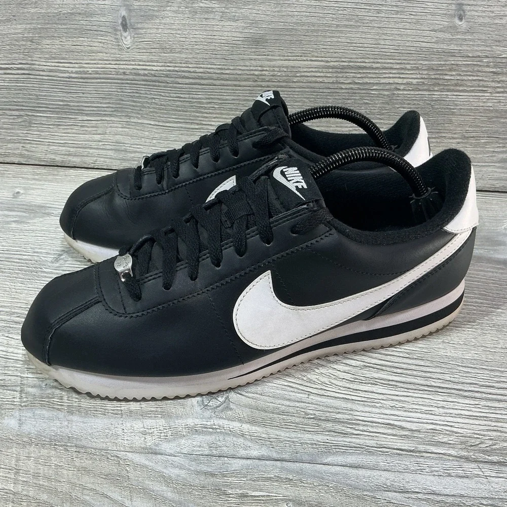 Nike Cortez '72 OG Black White Leather Shoes Sneakers 819719-012 Men's Size 10